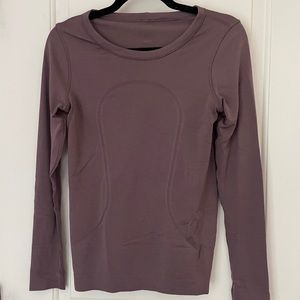 Lululemon Swiftly Tech Long Sleeve in Mauve